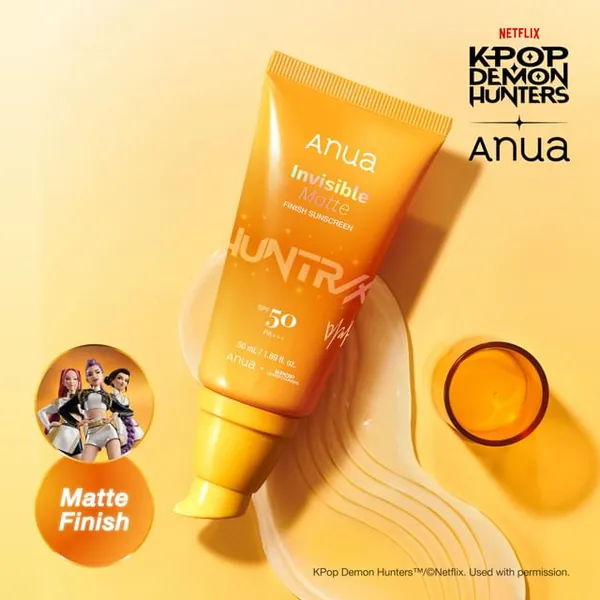 Anua Kpop Demon Hunters Invisible Matte Finish Sunscreen