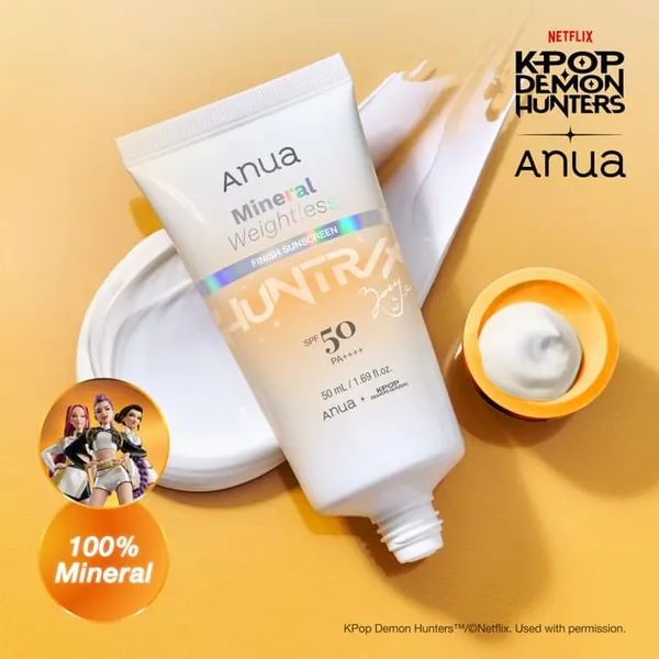 Anua Kpop Demon Hunters Mineral Weightless Finish Sunscreen