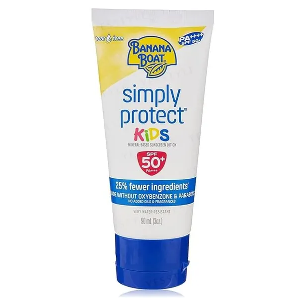 Banana Boat Simply Protect Kids Mineral-Based Sunscreen Lotion SPF50+ PA++++