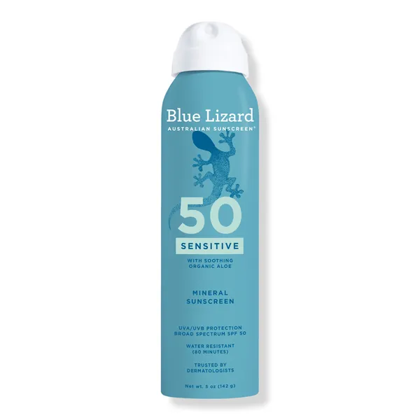 BLUE LIZARD AUSTRALIAN SUNSCREEN Sensitive Mineral Sunscreen Spray SPF 50+