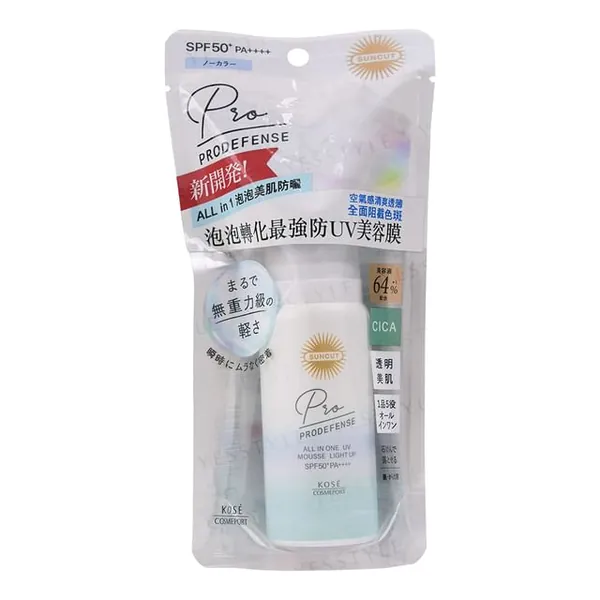 Kose Suncut Prodefense All In One UV Mousse Light Up SPF 50+ PA++++