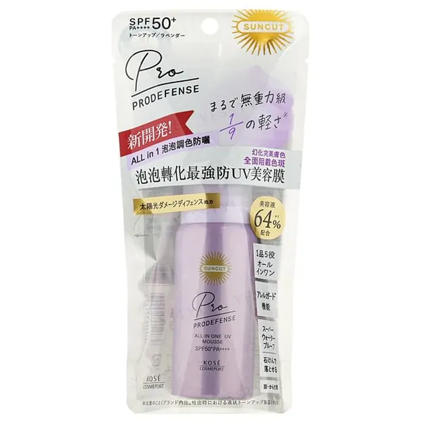 Kose Suncut Prodefense All In One UV Mousse Tone Up SPF 50+ PA++++