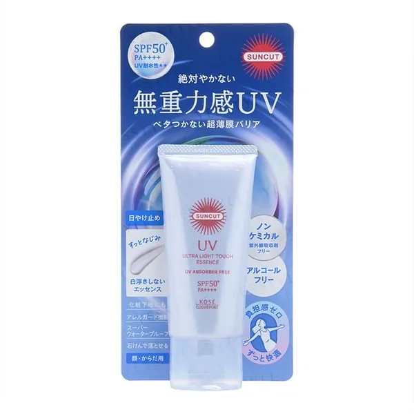 Kose Suncut R Ultra Light Touch UV Essence UV Absorber Free SPF 50+ PA++++