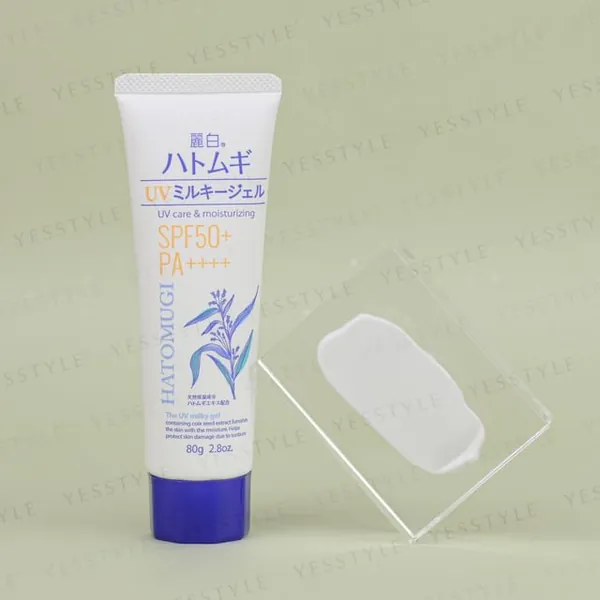 KUMANO COSME Reihaku Hatomugi The UV Milky Gel SPF 50+ PA++++