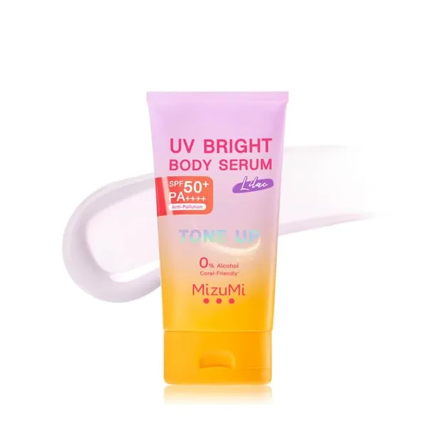 MizuMi UV Bright Body Serum Tone Up Sunscreen Lilac SPF 50+ PA++++
