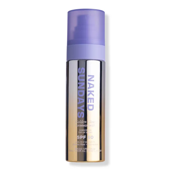 Naked Sundays SPF50 Golden Glow Glitter Sunscreen Spray