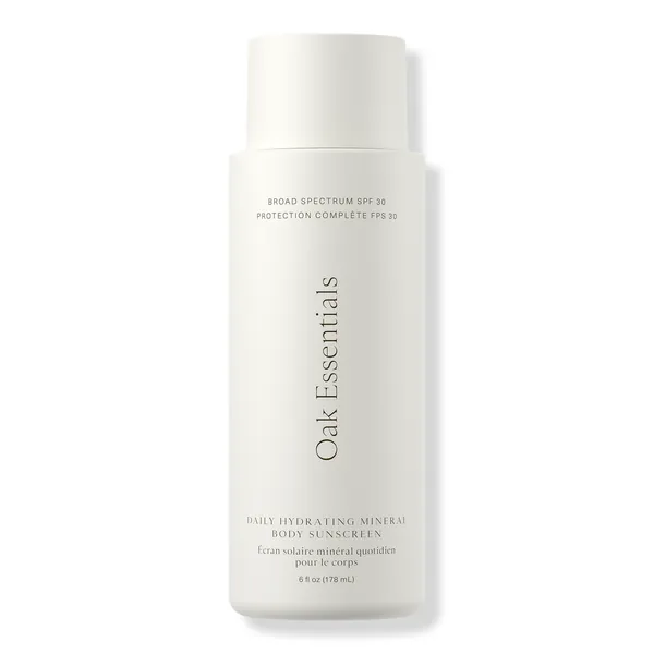 Oak Essentials Daily Hydrating Mineral Body Sunscreen Broad Spectrum SPF 30