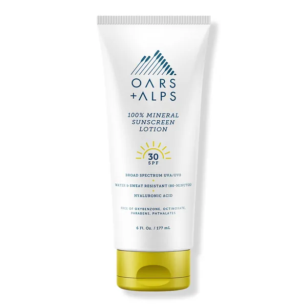 Oars + Alps 100% Mineral Sunscreen Lotion with SPF 30
