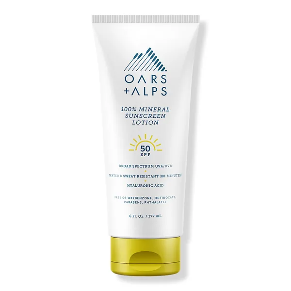 Oars + Alps 100% Mineral Sunscreen Lotion with SPF 50
