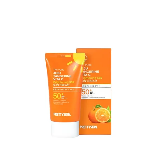 Pretty skin The Pure Jeju Tangerine Vita C Brightening 365 Sun Cream