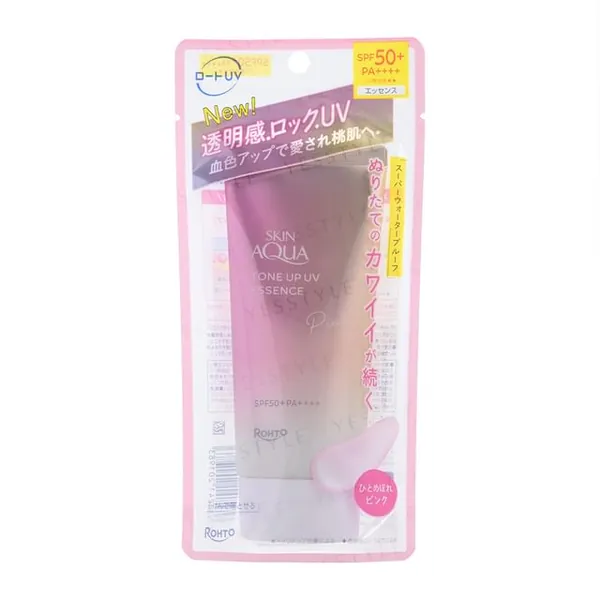 Rohto Mentholatum Skin Aqua Tone Up UV Essence Pink SPF 50+ PA++++