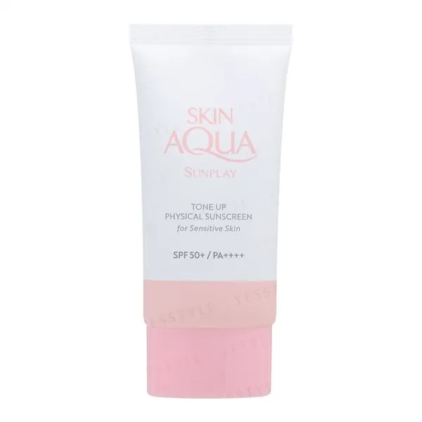 Rohto Mentholatum Sunplay Skin Aqua Tone Up Physical Sunscreen For Sensitive Skin SPF 50+ PA++++