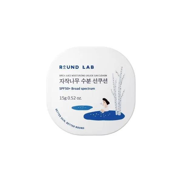 ROUND LAB Birch Juice Moisturizing UVLock Sun Cushion