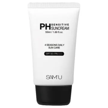 SAM’U PH Sensitive Sun Cream / SPF50+ / PA++++ / Bottle, Box / 50ml