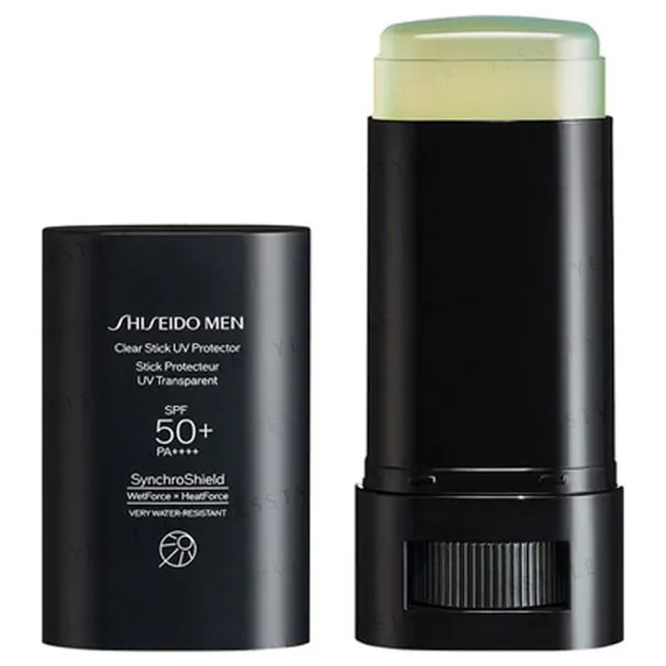Shiseido Men SynchroShield WetForce x HeatForce Clear Stick UV Protector SPF 50+ PA++++