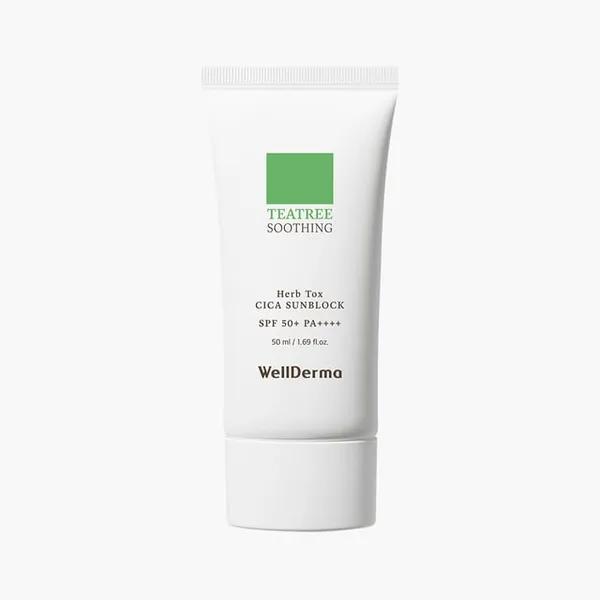 WellDerma Teatree Herb Tox Cica Sunblock