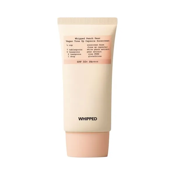 WHIPPED Peach Pear Vegan Tone Up Capsule Sunscreen