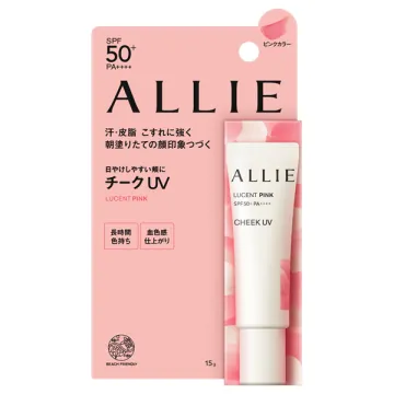 ALLIE Chrono Beauty Color On UV / SPF50+ / PA++++ / Cheek 01 LUCENT PINK / 15g / Fresh Floral Scent