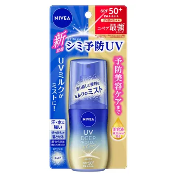 NIVEA NIVEA UV Deep Protect & Care Milk Mist / SPF50+ / PA++++ / 60ml / Fresh Clear Floral Scent