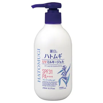 Reihaku Hatomugi UV Milky Gel / SPF31 / PA+++ / Pump Type / 250ml